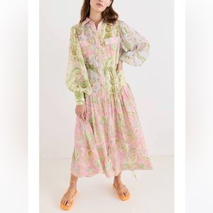 Alemais Marta Paisley Patchwork Dress size US 0 / AU 4